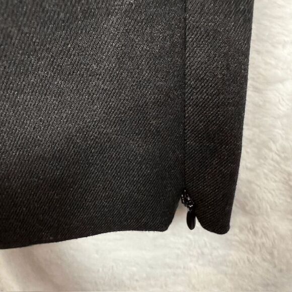 Alice + Olivia Stacey Slim Trouser Charcoal Gray Pockets Zip Hem Size 8 - Picture 4 of 14